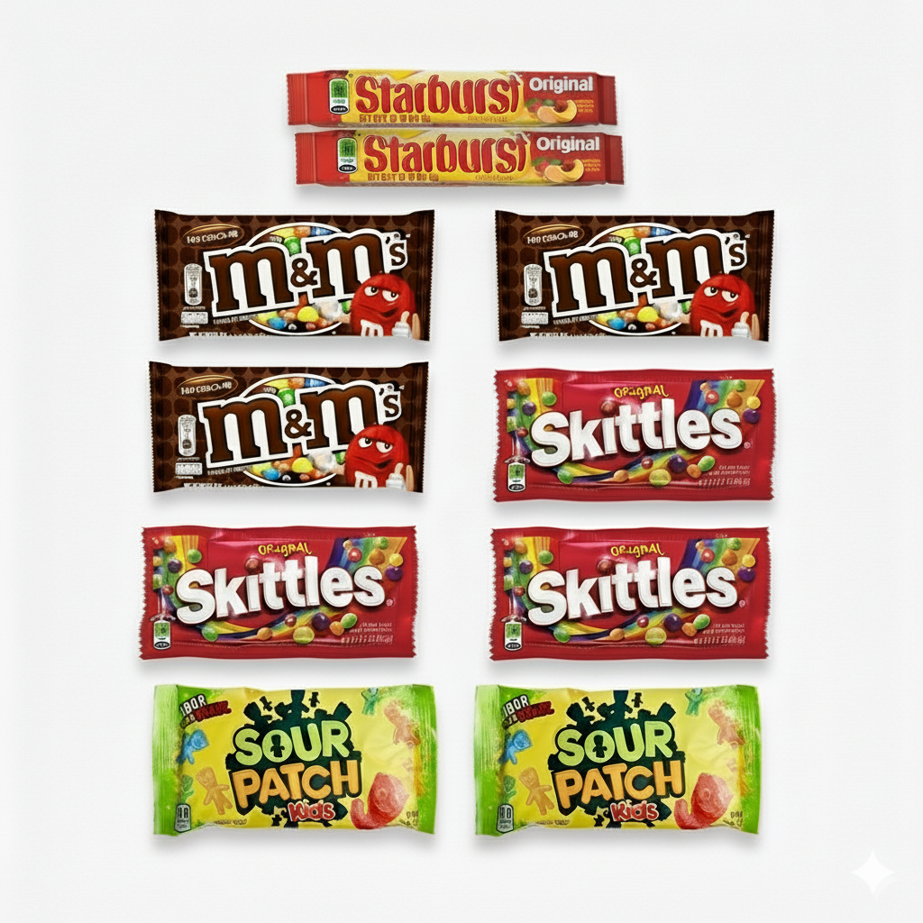 10 Full Size Candy Bar Combo