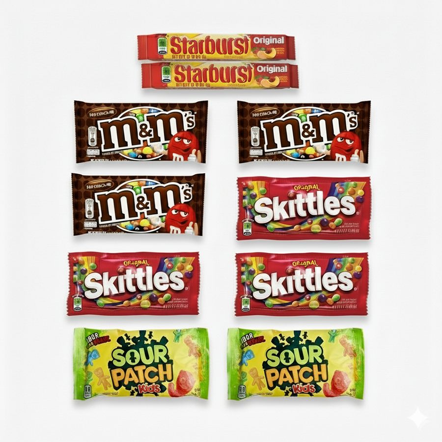 10 Full Size Candy Bar Combo
