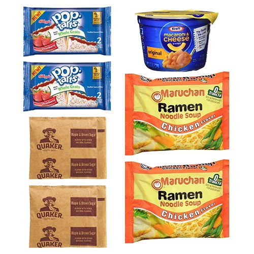 7 Piece Microwaveable Meals Combo