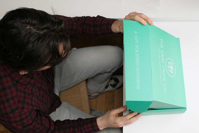 Picture of Boy Opening Snack Box