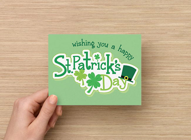 Wishing you a happy St. Patrick's Day greeting card
